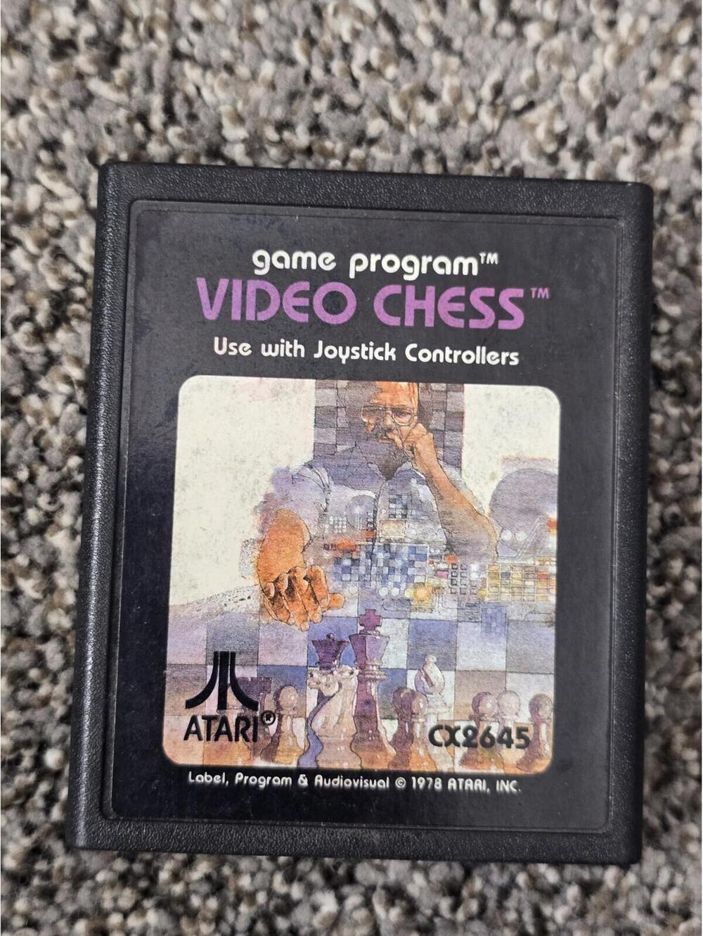 Atari Video Chess Game Program Cartridge CX2645